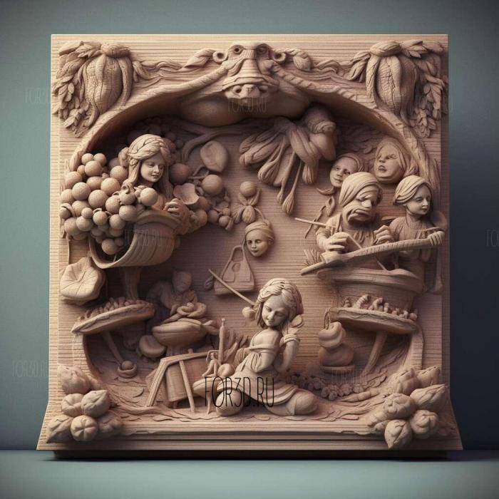 stl Young Hungry TV series 1 stl model for CNC