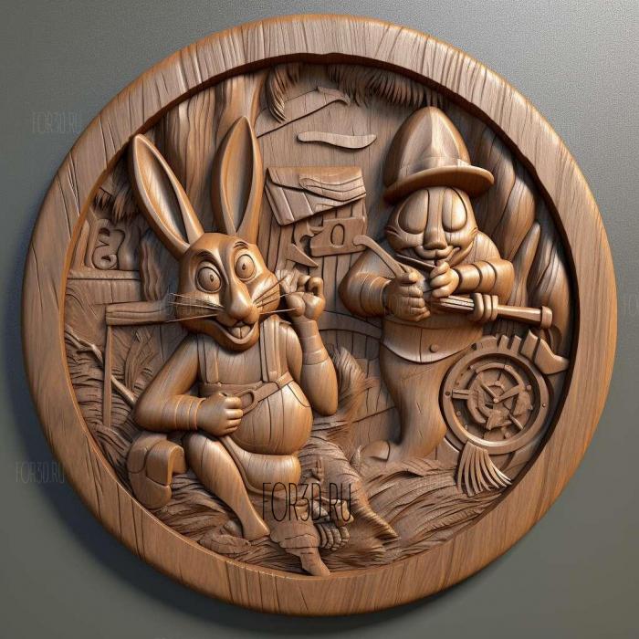 Bugs Bunny Lost in Time 2 3d stl модель для ЧПУ