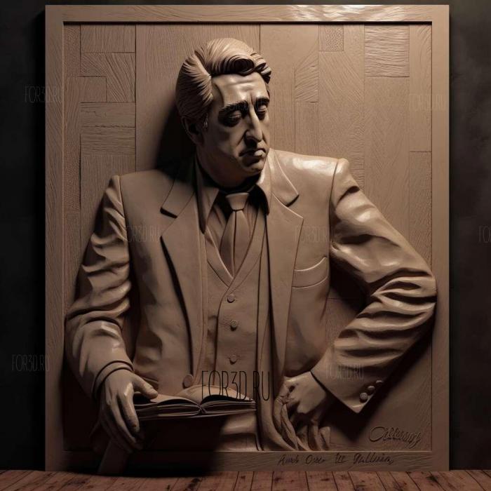 Michael Corleone The Godfather Al Pacino 2 3d stl модель для ЧПУ