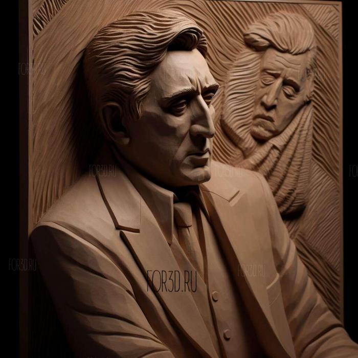 Michael Corleone The Godfather Al Pacino 4 stl model for CNC