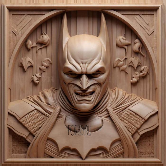 Batman returns movie 3 stl model for CNC