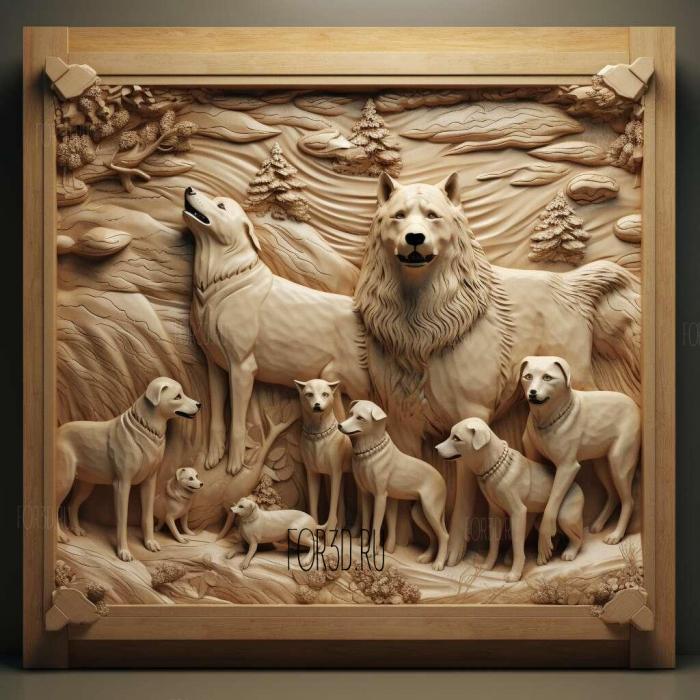 Eight Below movie 4 stl model for CNC