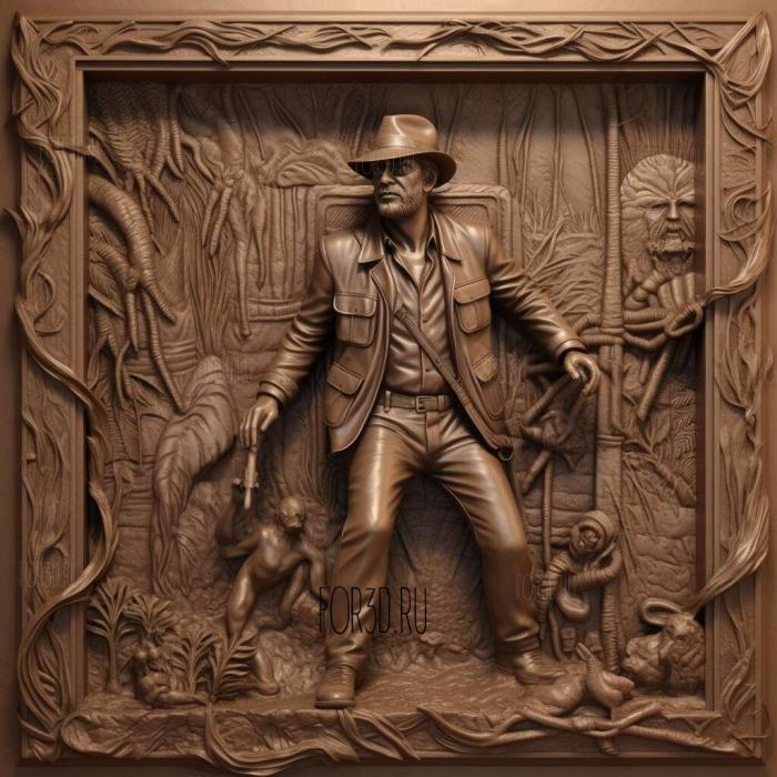 Indiana Jones Greatest Adventures 4 stl model for CNC