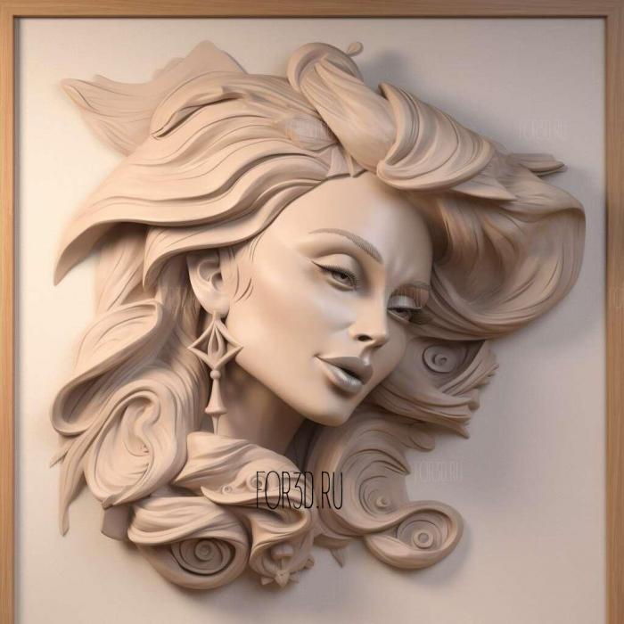 RuPauls Drag Race series 1 stl model for CNC