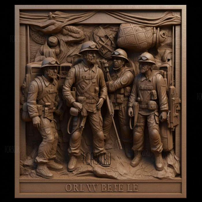 Only the Brave movie 4 stl model for CNC