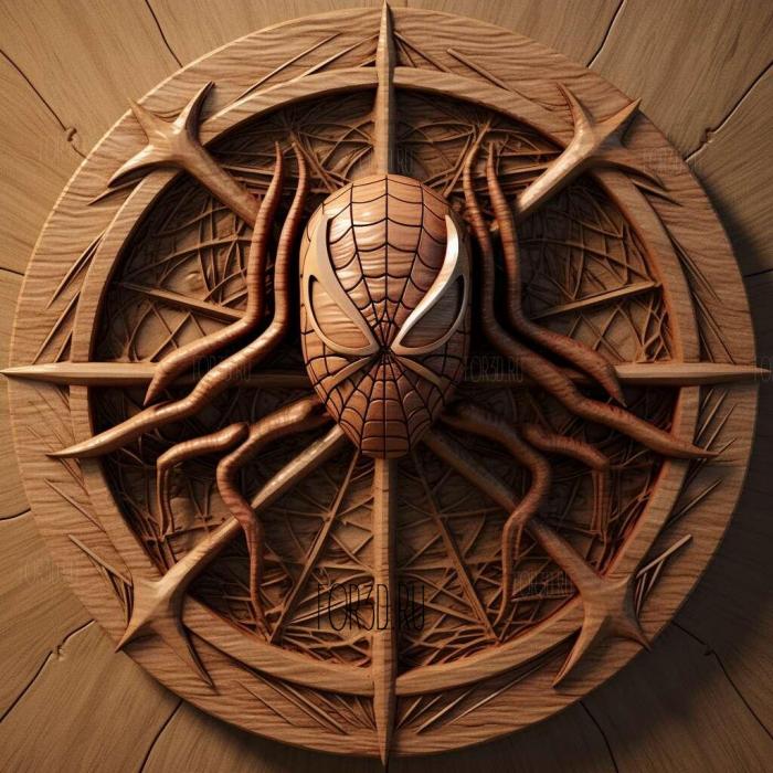 The Amazing Spider Man Web of Fire 1 stl model for CNC