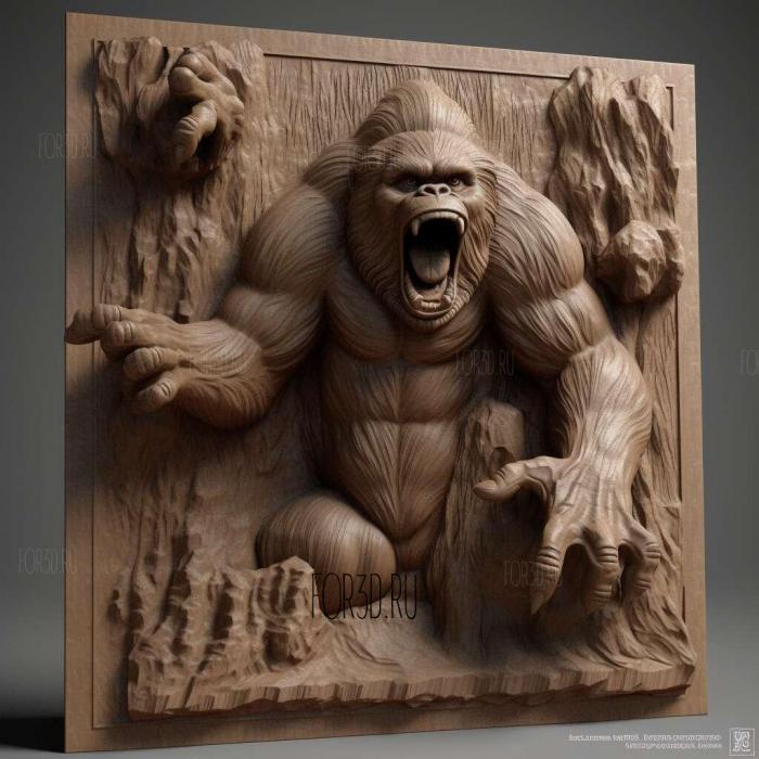 king kong 3d model 1 stl model for CNC