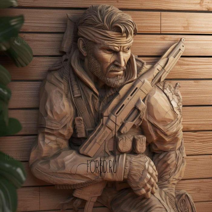 st Solid Snake from Metal Gear Solid 4 3d stl модель для ЧПУ