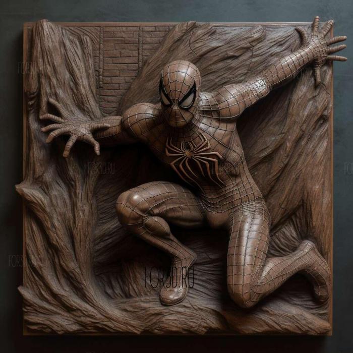 The Amazing Spider Man 1990 3 stl model for CNC
