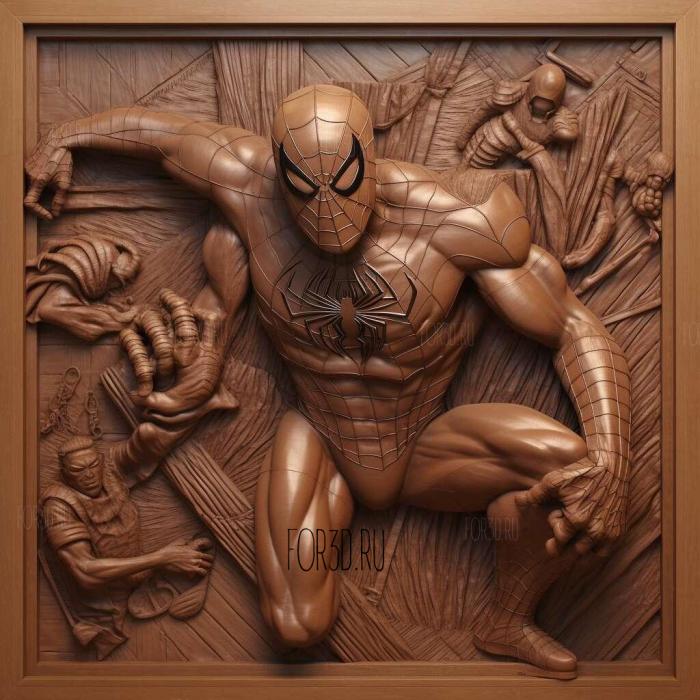 The Amazing Spider Man 1990 4 stl model for CNC