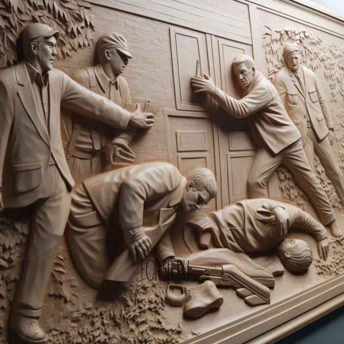 Homicide Life on the Street TV series 3 stl model for CNC