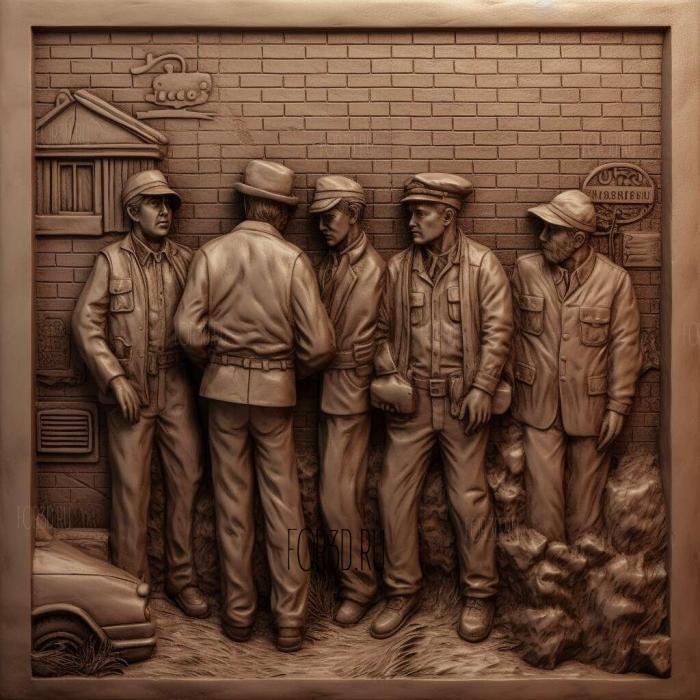 Homicide Life on the Street TV series 4 stl model for CNC