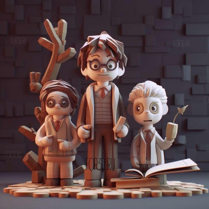 LEGO Harry Potter 3 stl model for CNC