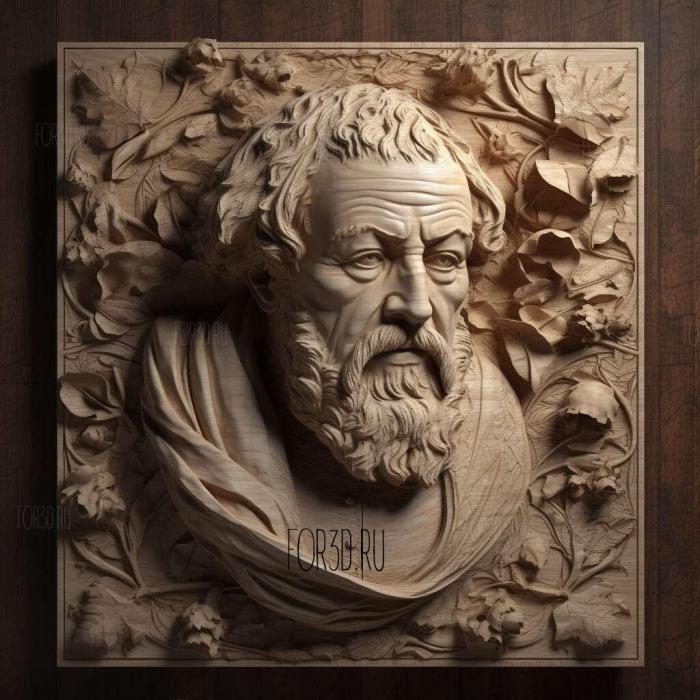 King Lear William Shakespeare 1608 2 stl model for CNC