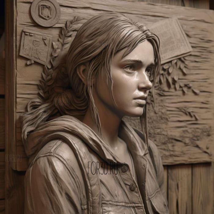 Ellie Williams from The Last of Us 1 stl model for CNC