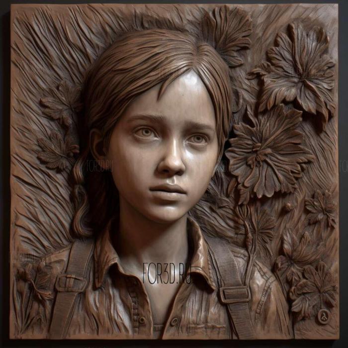 Ellie Williams from The Last of Us 2 stl model for CNC