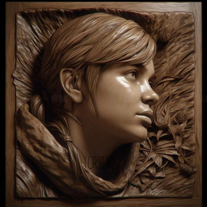 Ellie Williams from The Last of Us 4 stl model for CNC