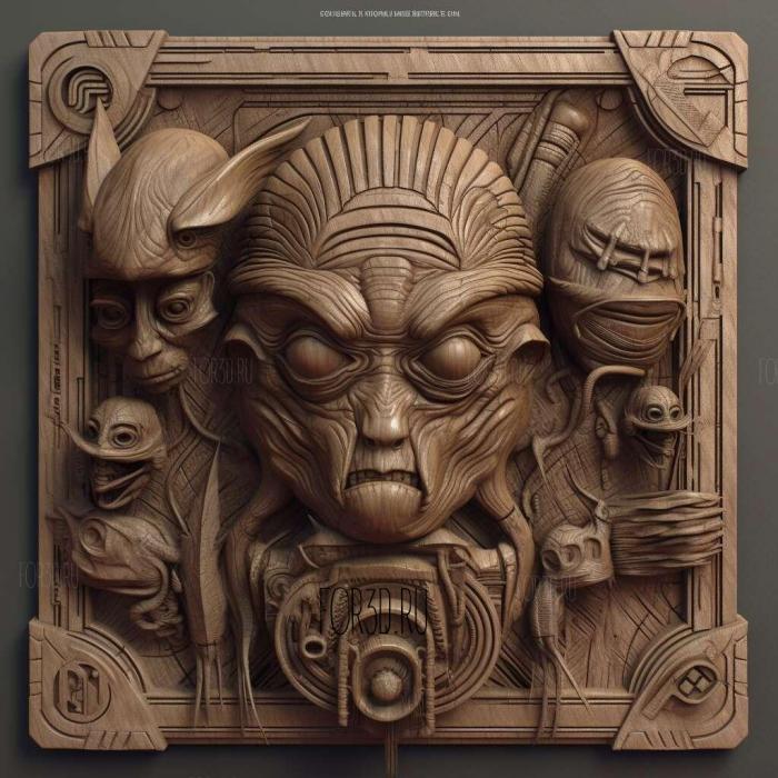 Oddworld Strangers Wrath 3 stl model for CNC