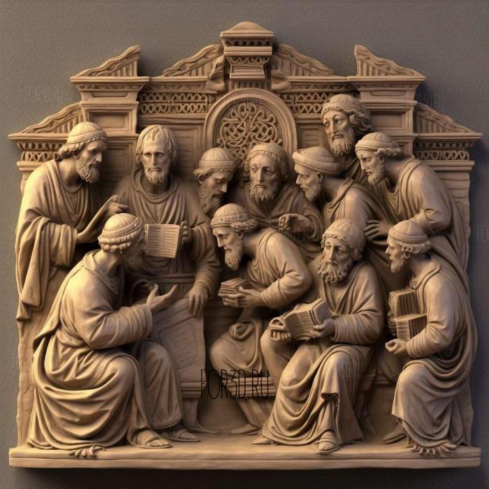 Acts of Apostles Christian 1 stl model for CNC