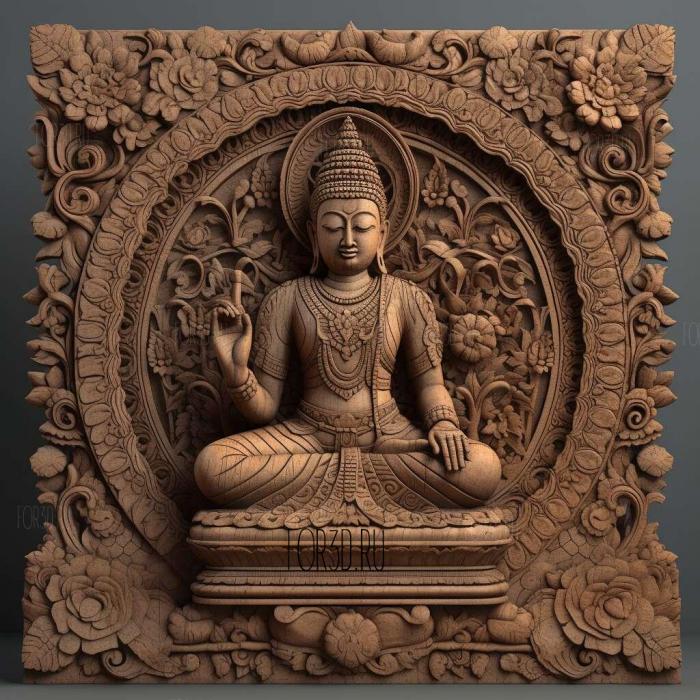Буддийская Абхидхамма 2 3d stl модель для ЧПУ
