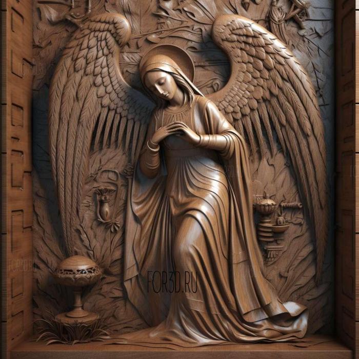 stl Annunciation 3 3d stl модель для ЧПУ