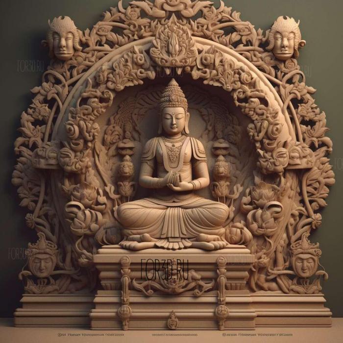 stl Amitabha Amitayus 3 stl model for CNC