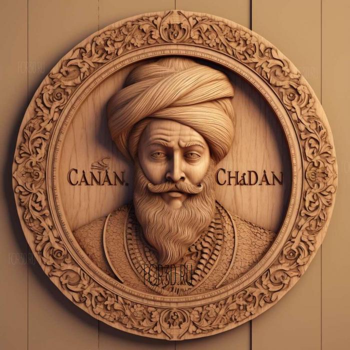 Chanani Chandni Sikh 2 stl model for CNC