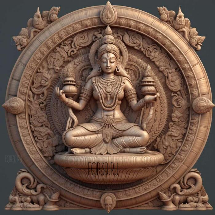 stl Bhakti Hindu 2 stl model for CNC