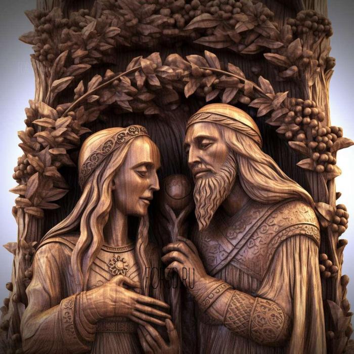 stl Adam and Eve Christian 1 stl model for CNC