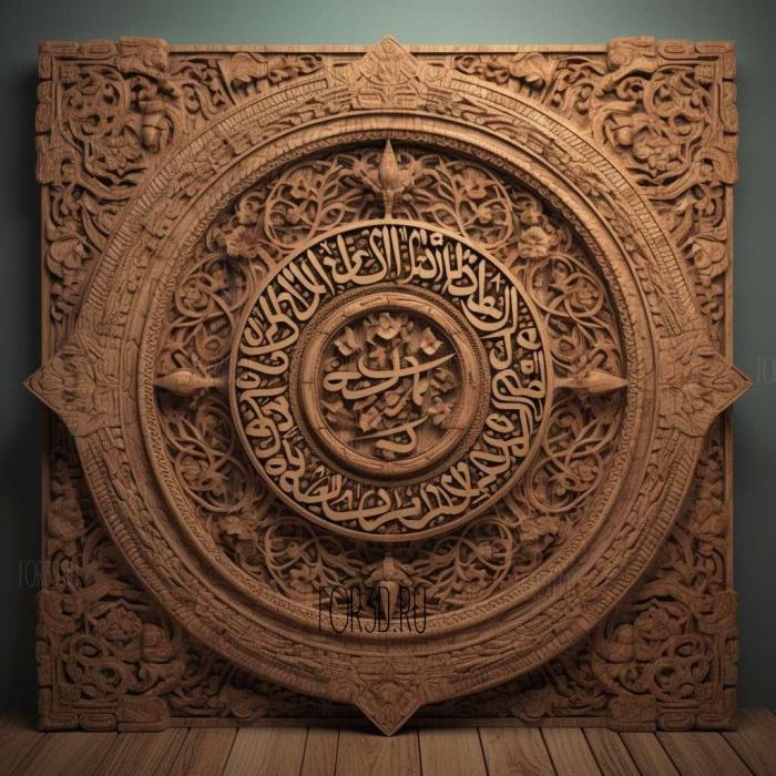 stl Akhirah Muslim 3 stl model for CNC