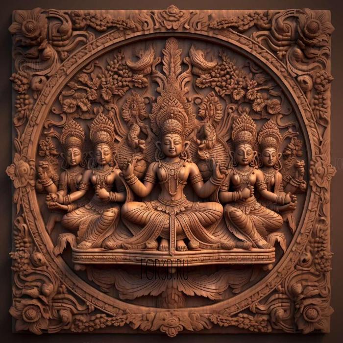 Bhakti yoga Hindu 1 3d stl модель для ЧПУ