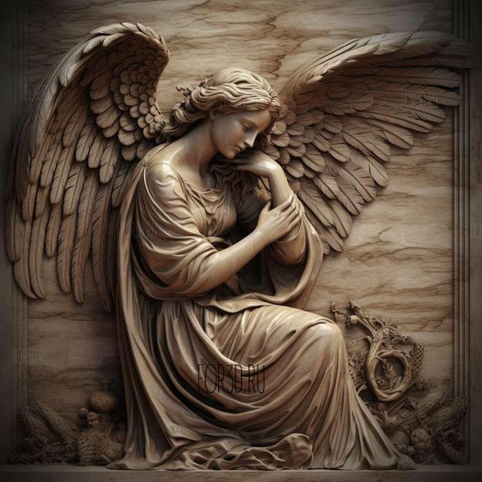 stl beautiful angel 1 3d stl модель для ЧПУ