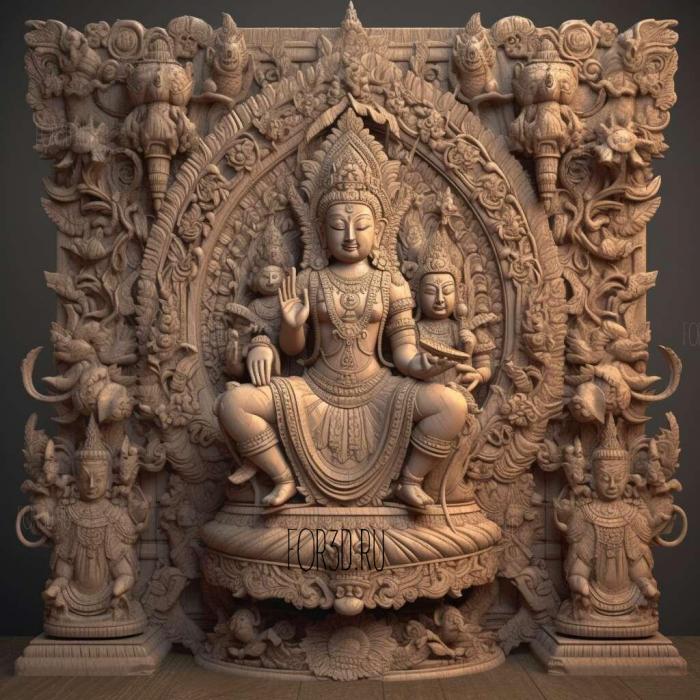 stl Brahma Viharas Buddhist 1 stl model for CNC