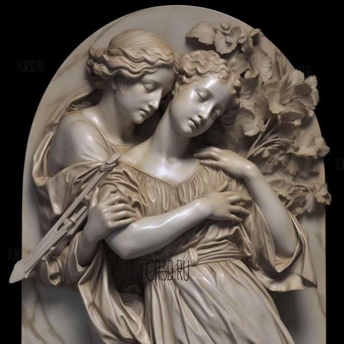 adolphe bouguereau 1 3d stl модель для ЧПУ