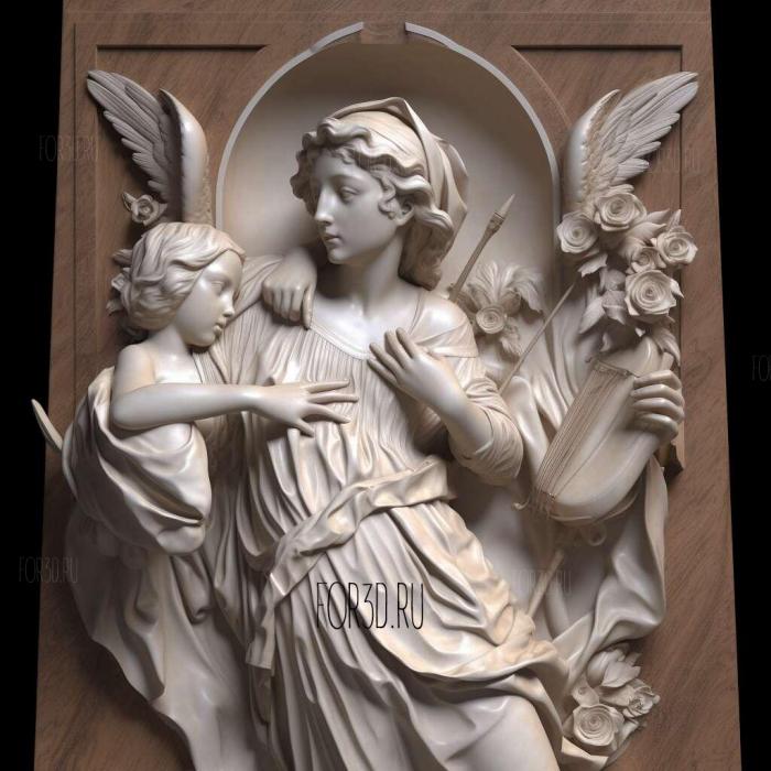 adolphe bouguereau 4 stl model for CNC