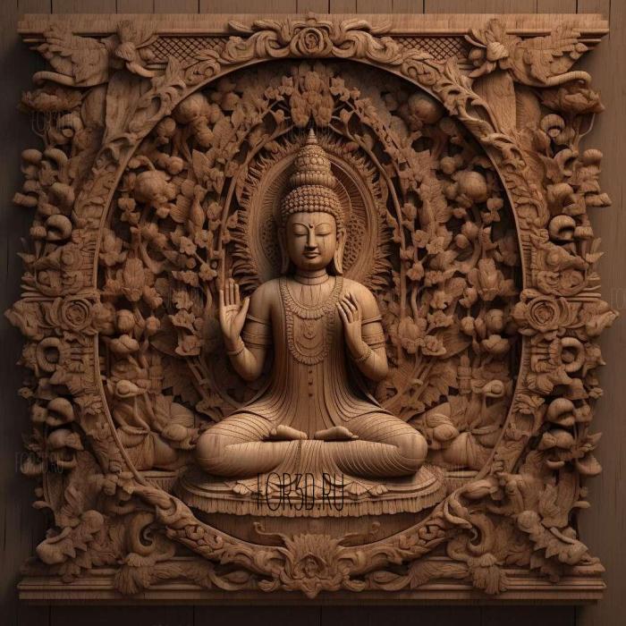 Abhidhamma Buddhist 1 stl model for CNC