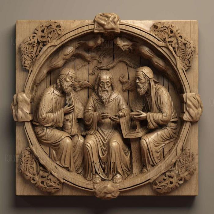 stl Apostles creed 1 stl model for CNC