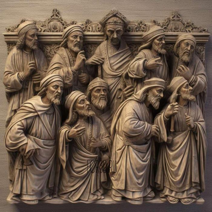 stl Acts of Apostles 2 stl model for CNC