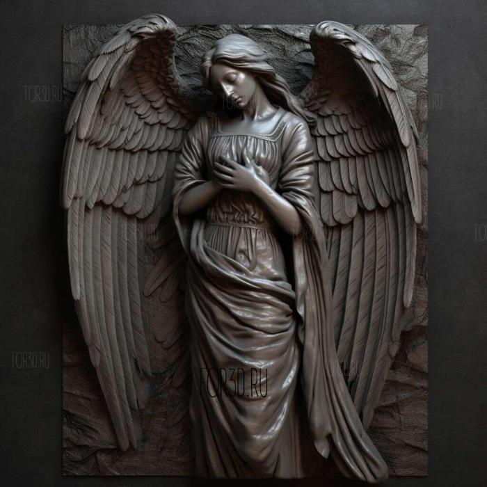 Dark Angel series 3 stl model for CNC