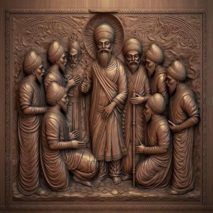 Amrit ceremony Amrit Sanskar Sikh 2 stl model for CNC