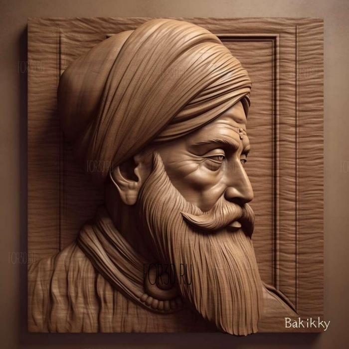 Bhai Khanaya Sikh 3 stl model for CNC