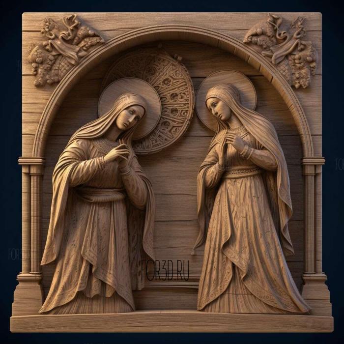 stl Annunciation of the Most Holy Theotokos 1 3d stl модель для ЧПУ