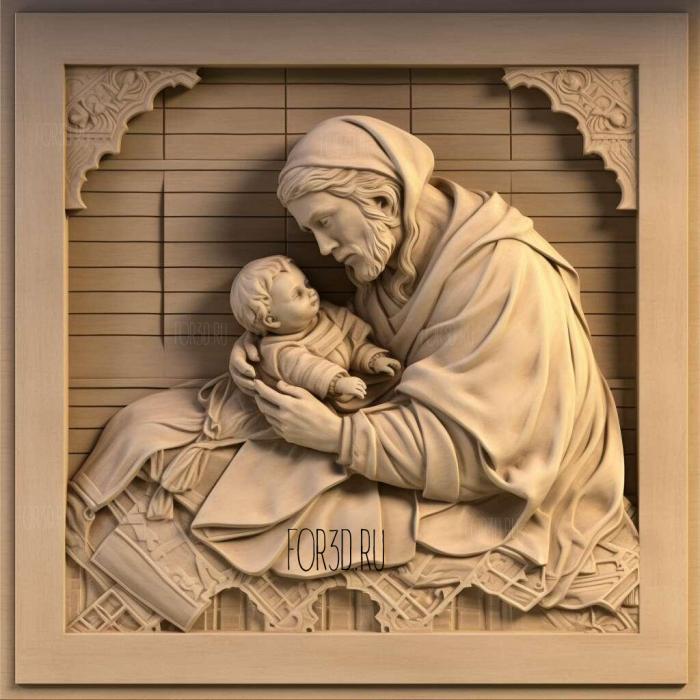 Christening Christian 2 stl model for CNC