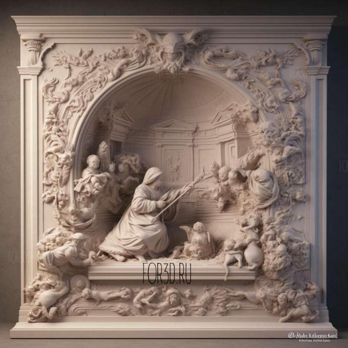 Christening Christian 3 stl model for CNC