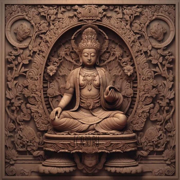 Bodhicitta Buddhist 1 stl model for CNC