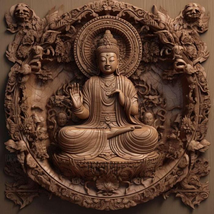 Bodhicitta Buddhist 2 stl model for CNC