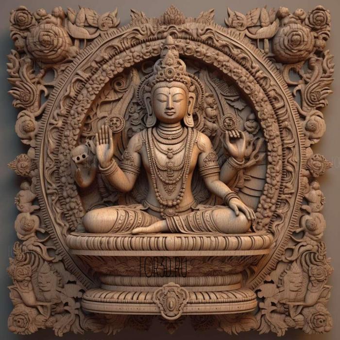 stl Avadanus Buddhist 1 stl model for CNC