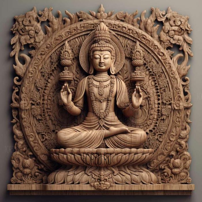 stl Avadanus Buddhist 4 stl model for CNC