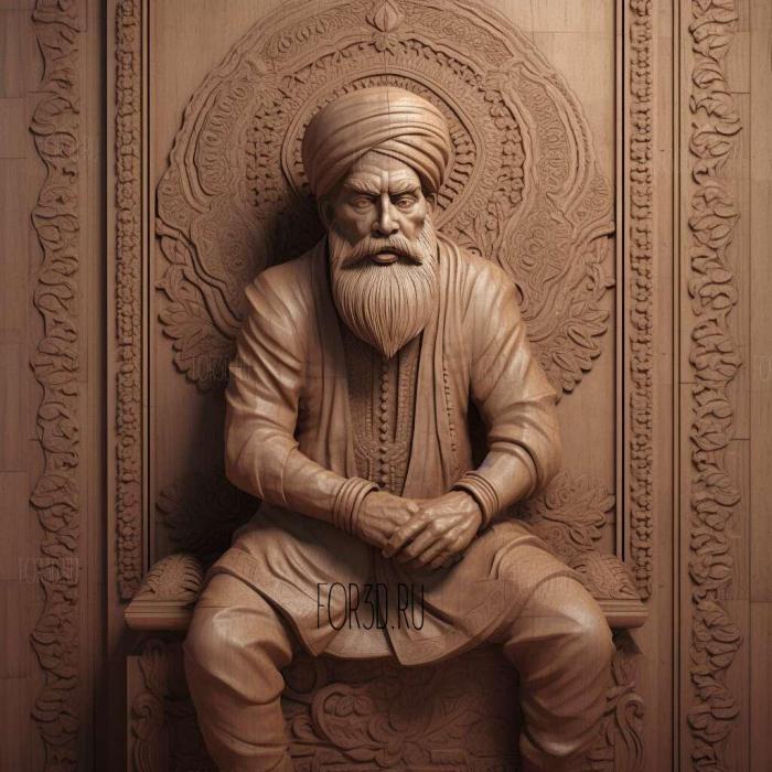 stl Bhai Khanaya Sikh 2 stl model for CNC