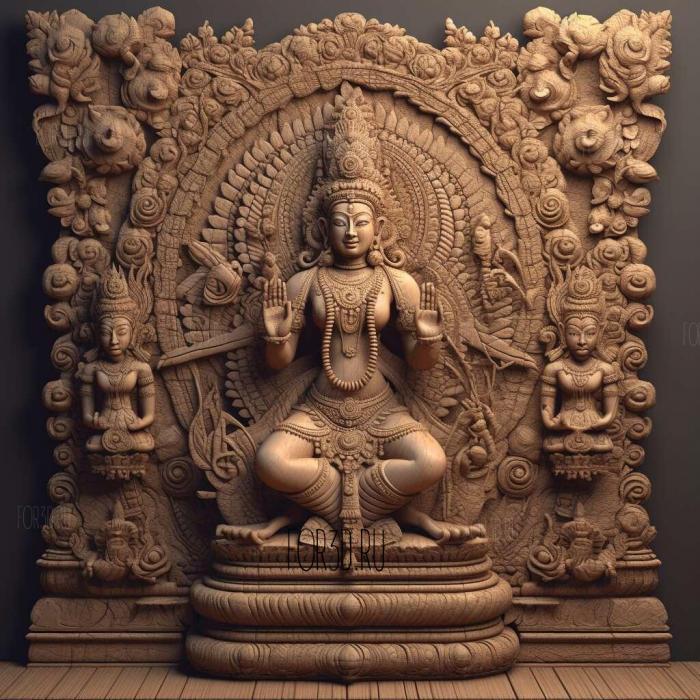 Brahma Viharas Buddhist 2 stl model for CNC